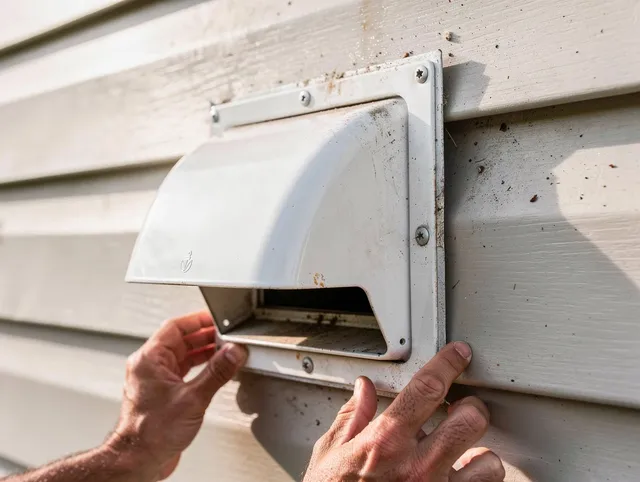 Riverview Dryer Vent Cleaning technician delivering thorough residential dryer vent cleaning service in Riverview